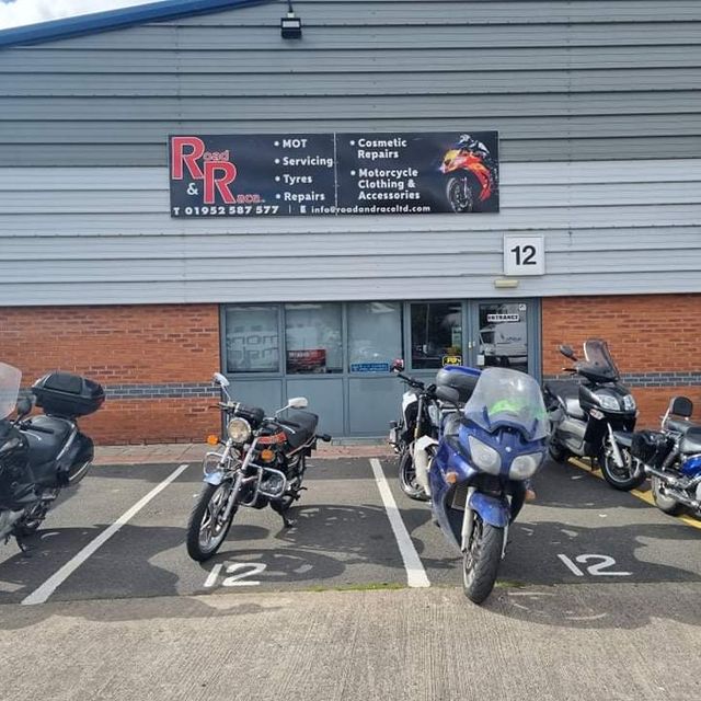 outside the showroom